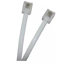 GENERICO - Cable de extension telefonica 5 metros conectores 6P 4C macrotel