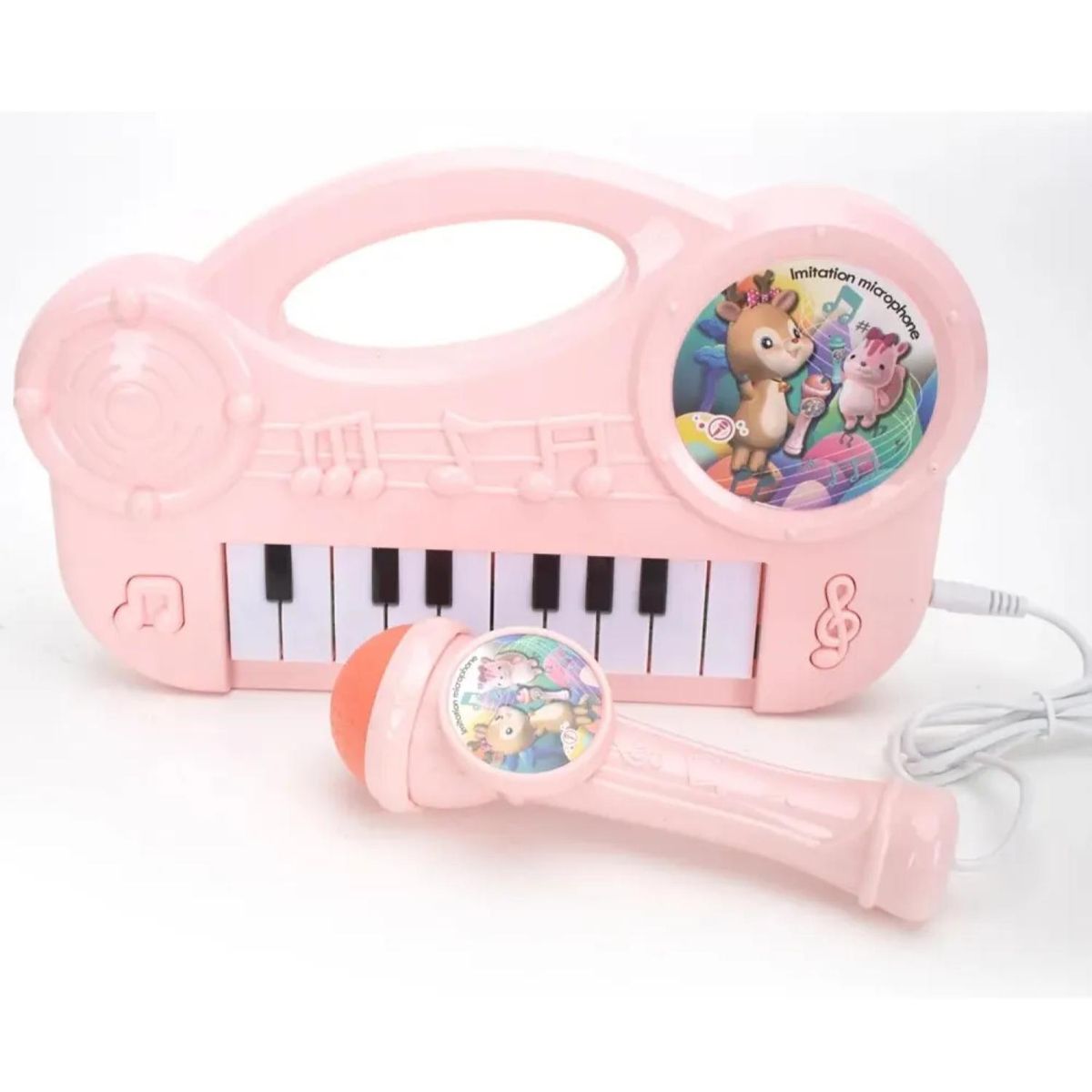 GENERICO - Juguete Piano Teclado Musical Con 16 Teclas Sonidos Rosado