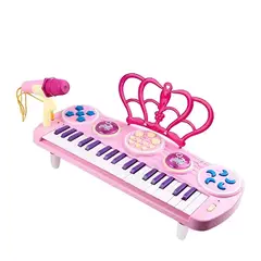 GENERICO - Juguete Piano Teclado Musical Con 37 Teclas Sonidos Rosado