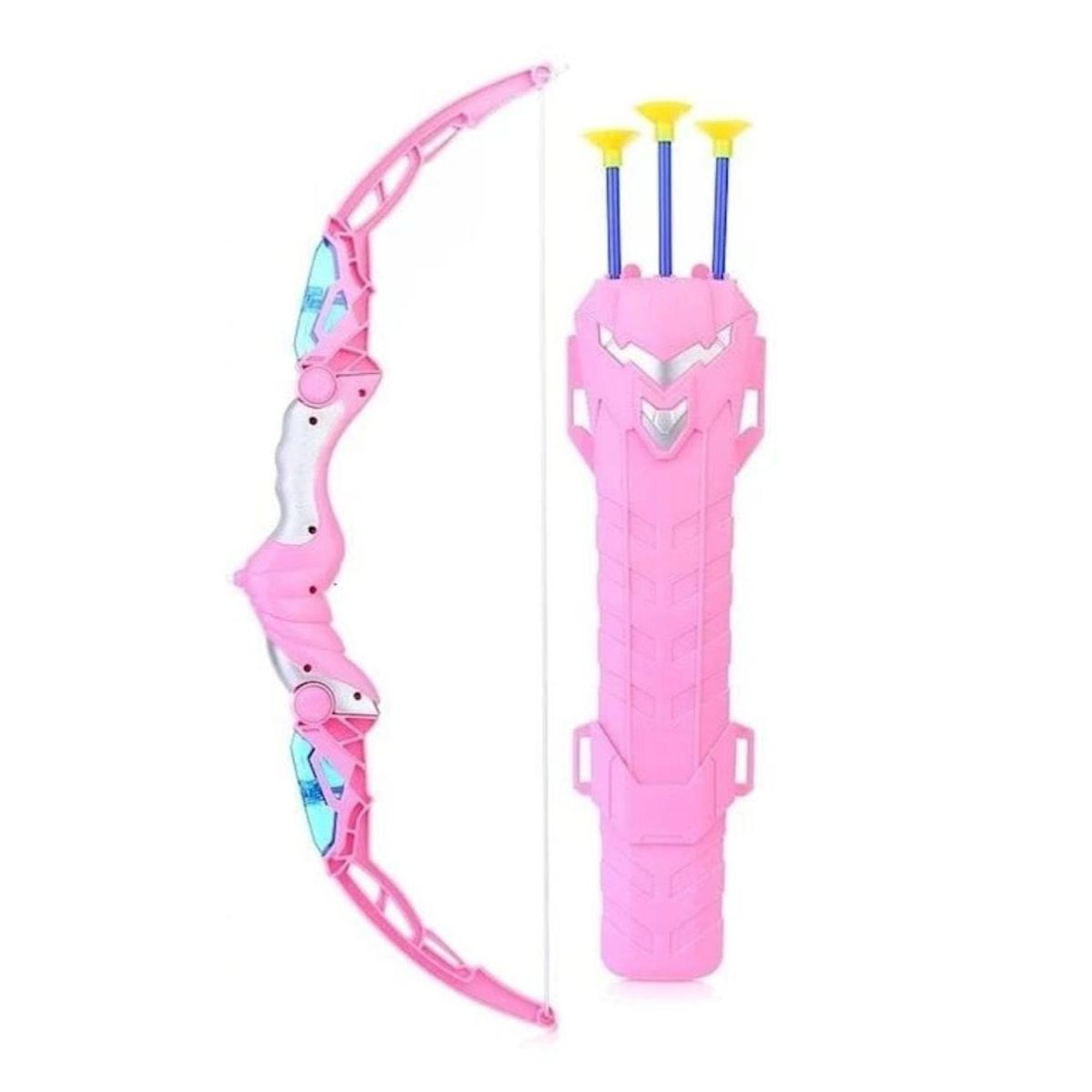 GENERICO - Juguete Arco Y Flechas Con Luces Rosado Infantil