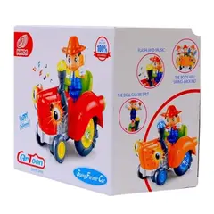 GENERICO - Juguete Auto Tractor De Granjero Musical Infantil