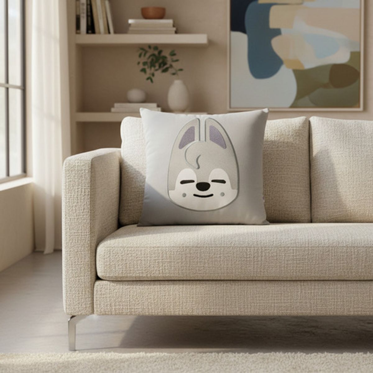 GENERICO - Cojín Bordado Stray Kids Bang Chan  Skzoo WolfChan