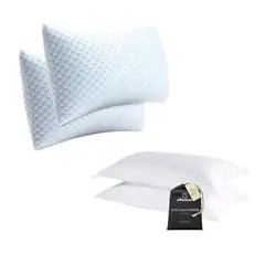 GENERICO - Pack 2 almohadas aRoncar + 2 Fundas Premium
