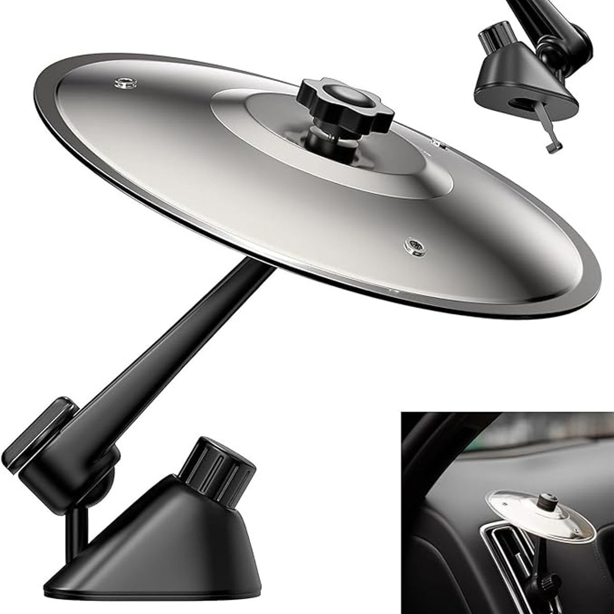 KUANGYE - Mini Platillos De Bateria Para Carro Coche Crash Cymbal