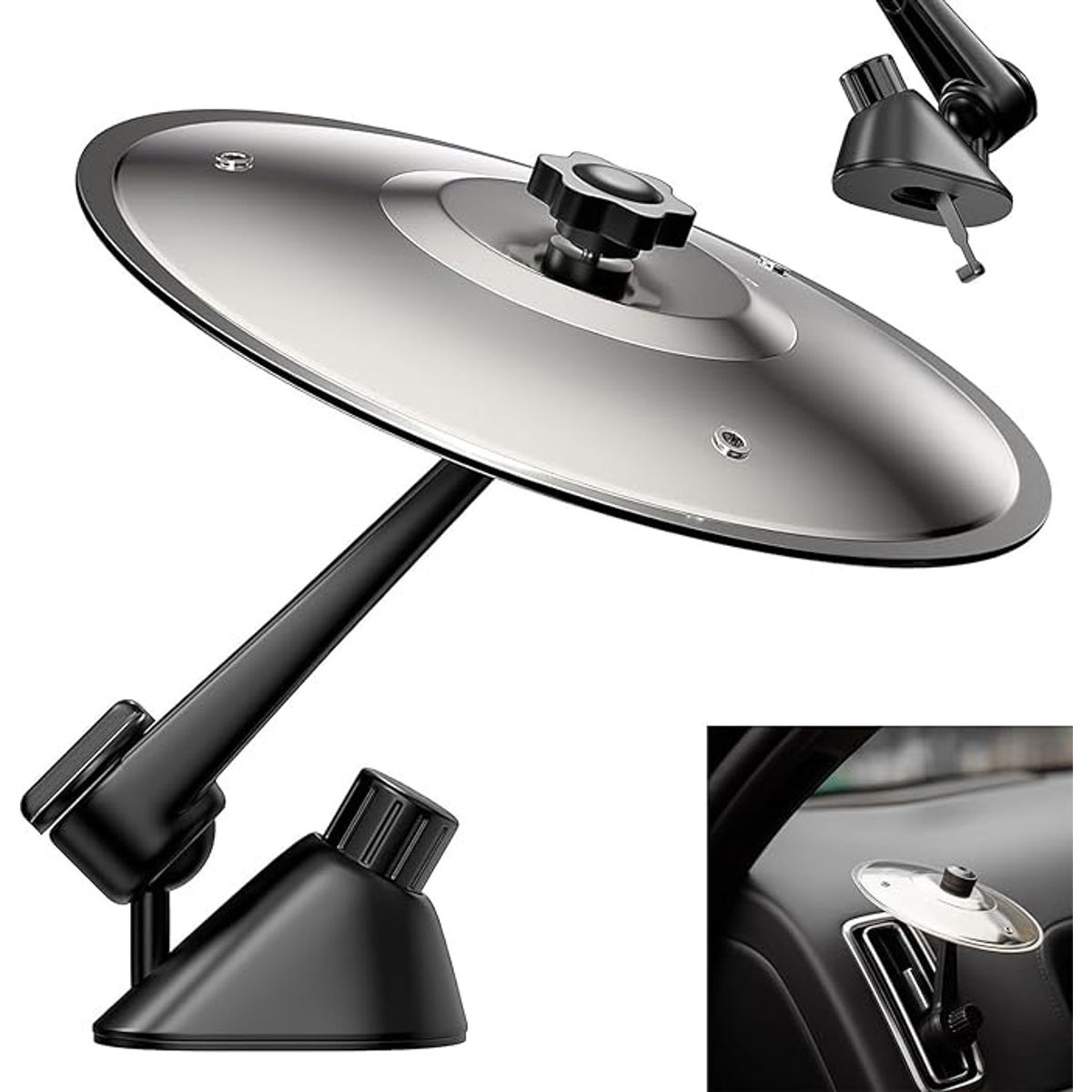 KUANGYE - Mini Platillos De Bateria Para Carro Coche Crash Cymbal