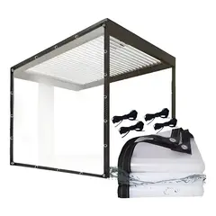 KUANGYE - 2×3m Lonas Transparentes Resistentes Impermeables cuerda