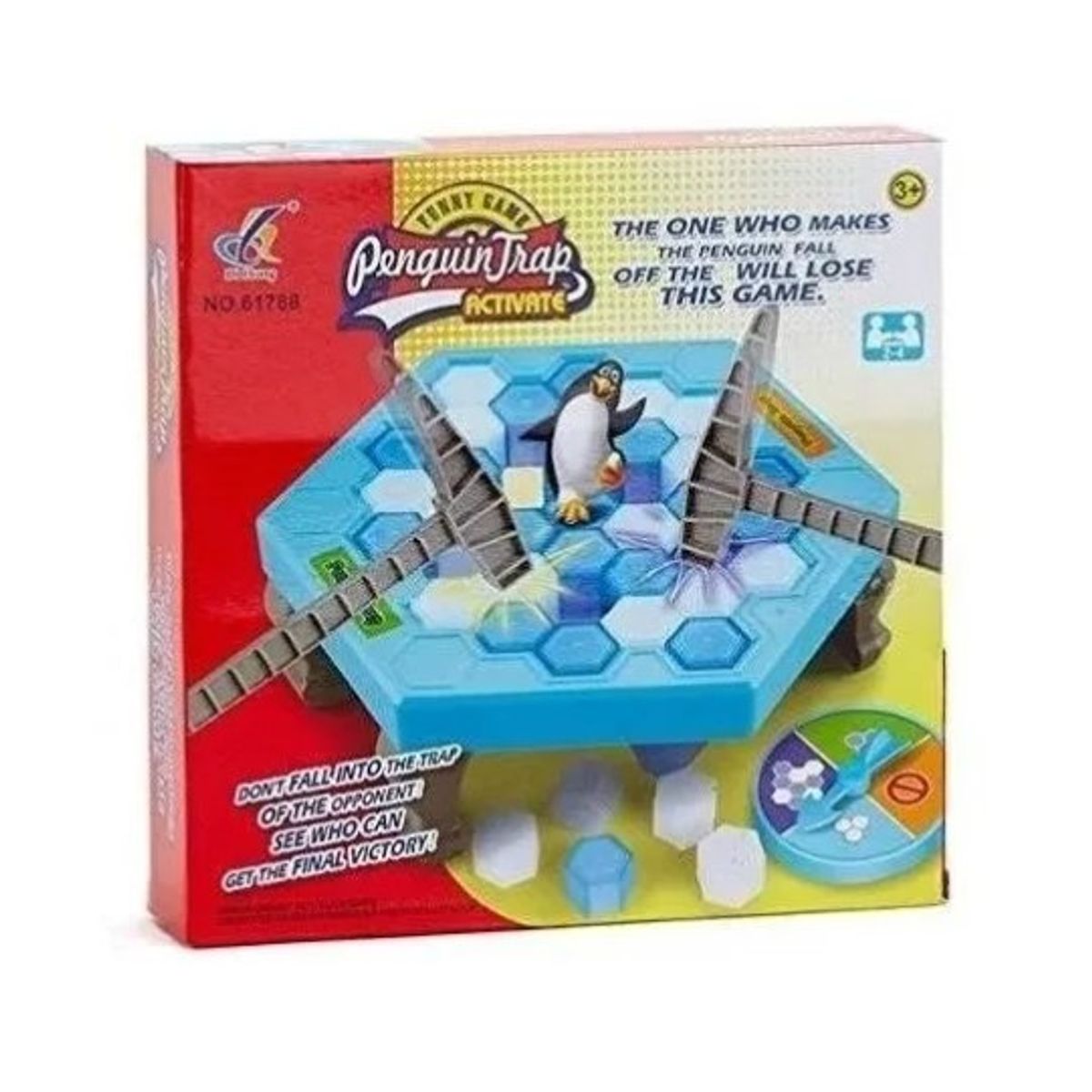 GENERICO - Juego de mesa trampa pinguino rompe hielo