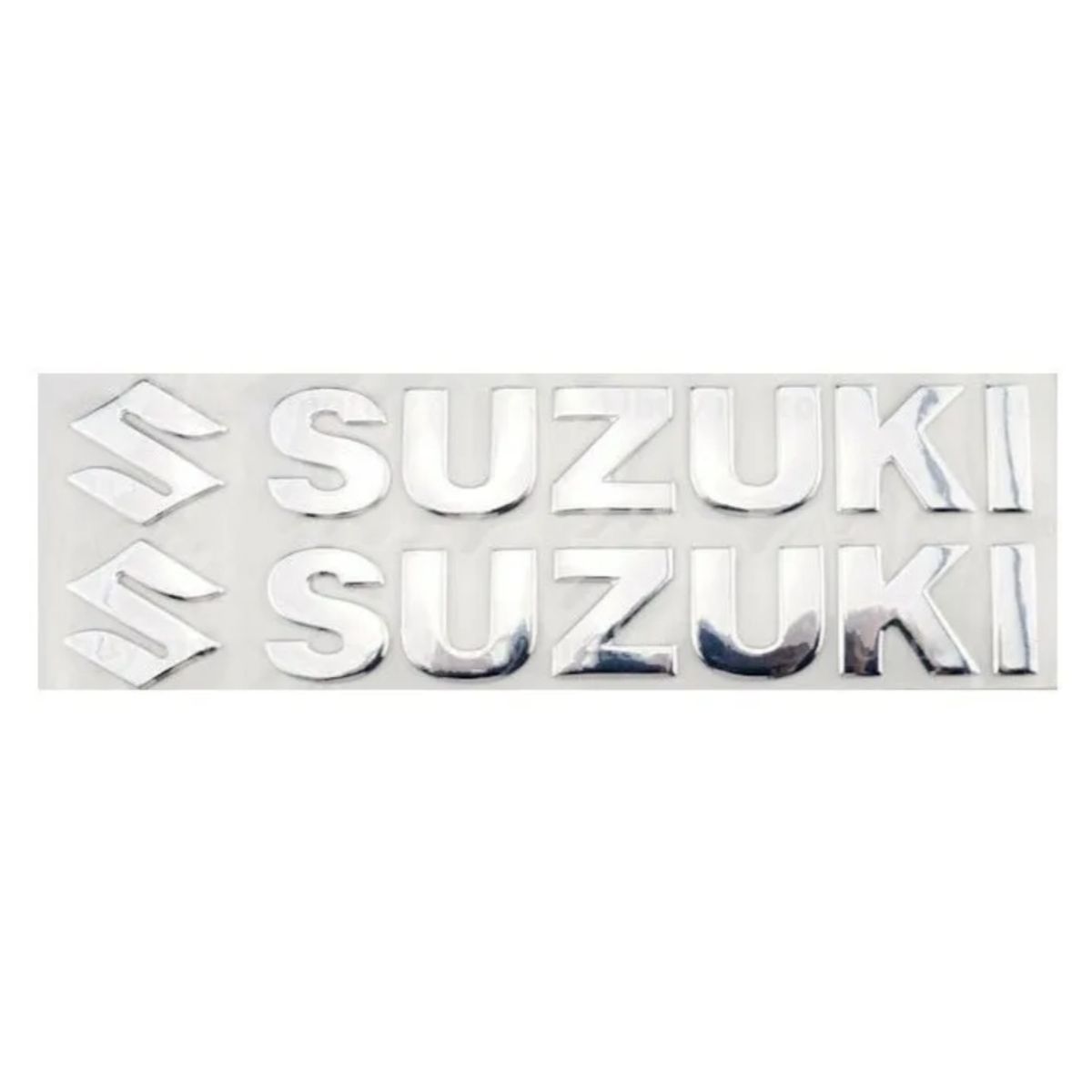 GENERICO - Par Insignias Emblemas 3d para Motos Suzuki