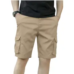 LOOK SHOP - Short Bermuda Cargo Hombre Pantalón Corto Bolsillos K33
