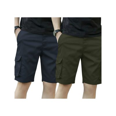 Imagen 2 del producto Pack 2 Short Bermuda Cargo Hombre. Pantalón Corto. Bolsillos K33
