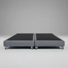 BLOCCARE - Base Dividida 2 Plazas Box 13 cm / Ruedas Deluxe - Largo 200 cm