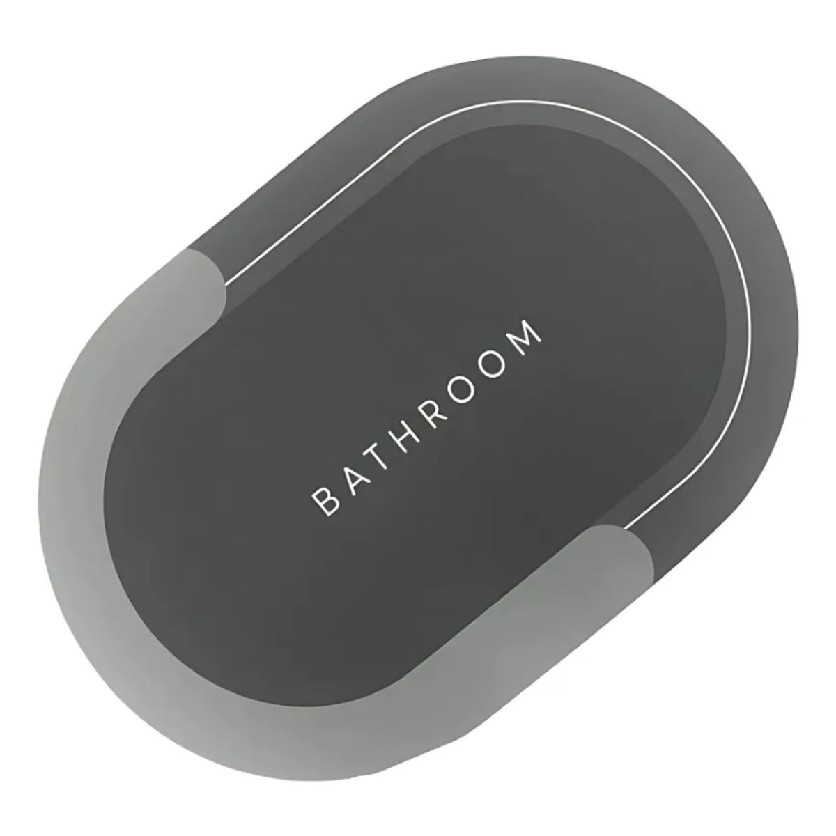 BELIDASHOP - Alfombra Tapete Absorbente Para Baño Antideslizante Hogar Ovalada