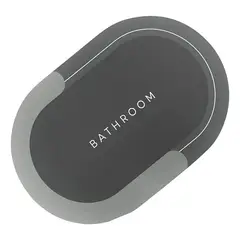 BELIDASHOP - Alfombra Tapete Absorbente Para Baño Antideslizante Hogar Ovalada
