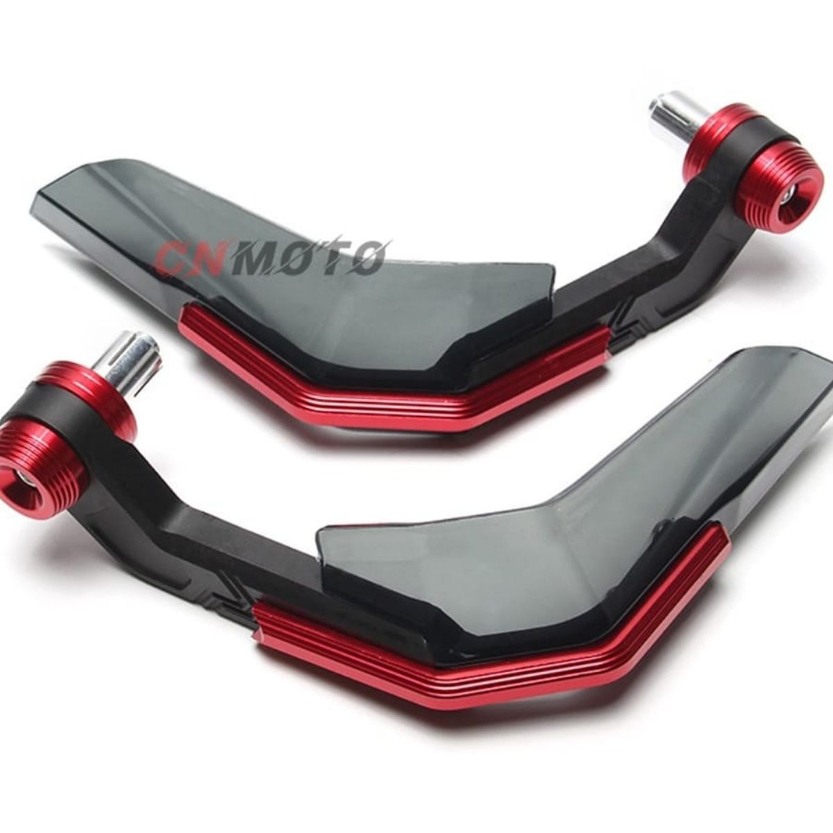 GENERICO - Protector para manillar o cubre puños rojo para motos