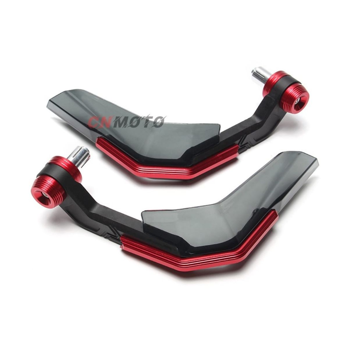 GENERICO - Protector para manillar o cubre puños rojo para motos