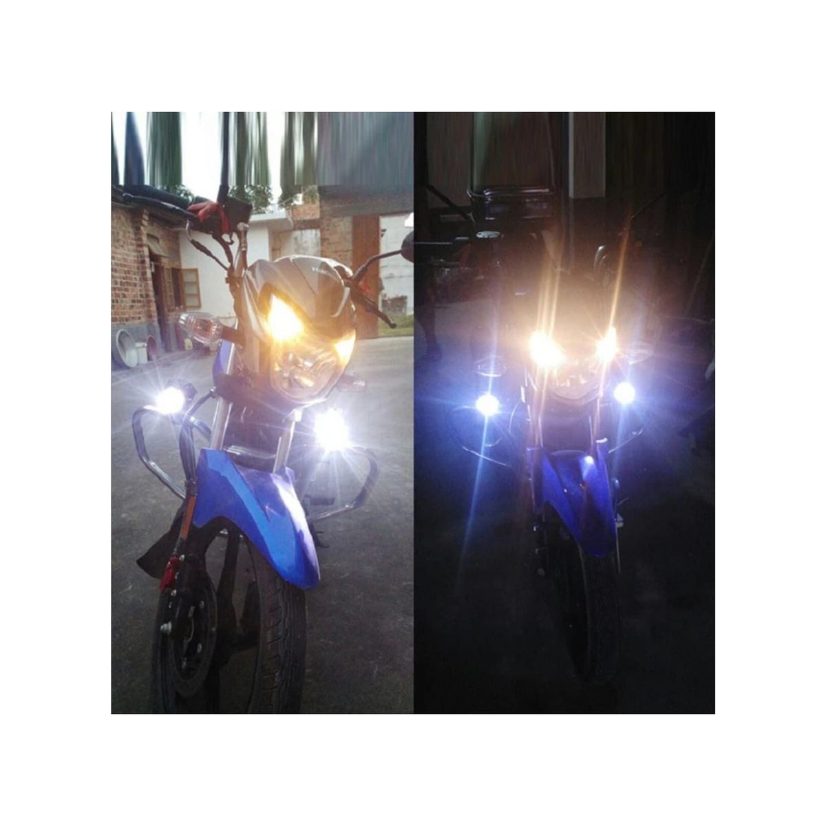 GENERICO - Neblineros led ojo de angel para motos scooter Autos