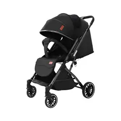 LUBABYCAS - Coche Paseo Reversible Con Mosquitero Focus Negro