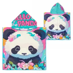 OKAERI - TOALLA DE BAÑO / PLAYA CON CAPUCHA NIÑAS Y NIÑOS - Celeste