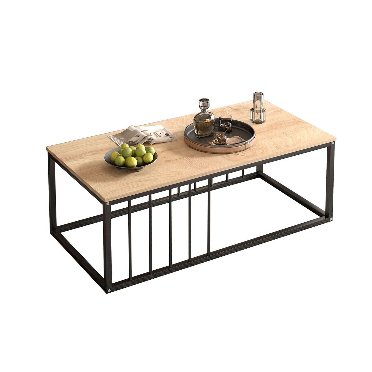 HOMER DESIGN - Mesa De Centro Minimalista Con Cubierta De Melamina 15 Mm