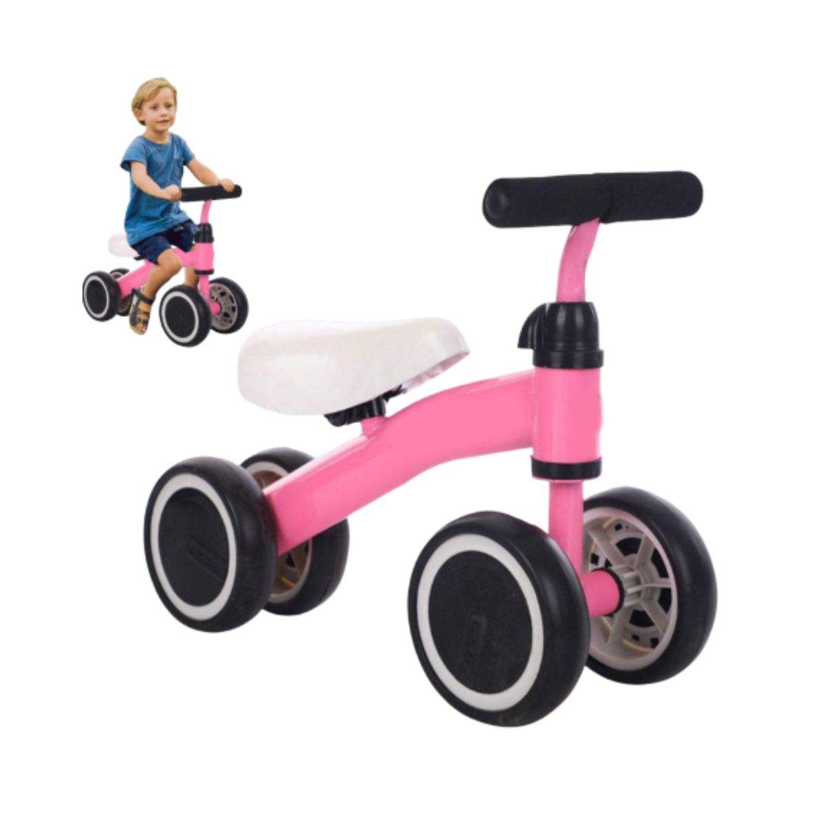 GENERICO - Bicicleta Mini Andador Aprendizaje Equilibrio Niños Rosa