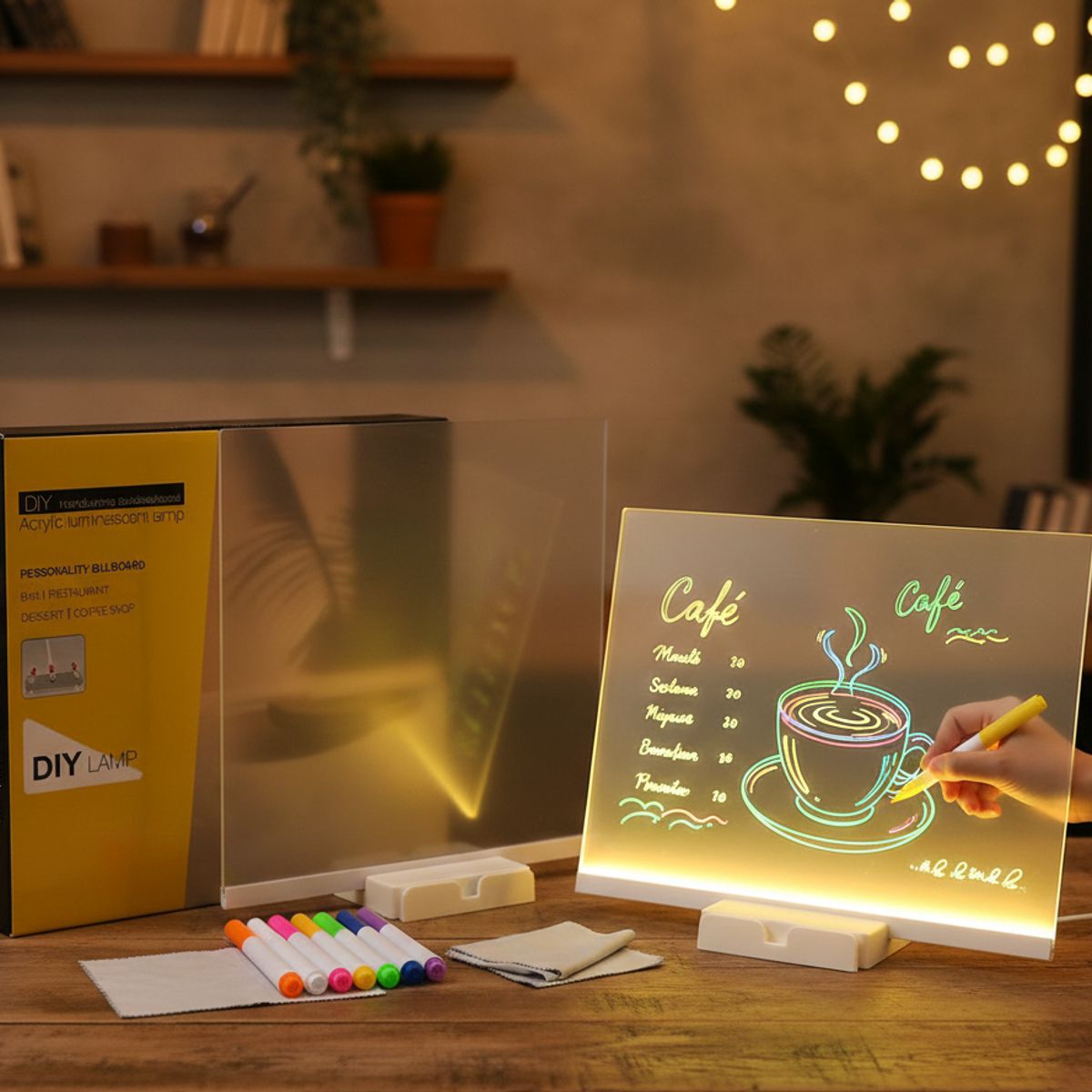 GENERICO - PIZARRA ACRILICA LED pizarra magica