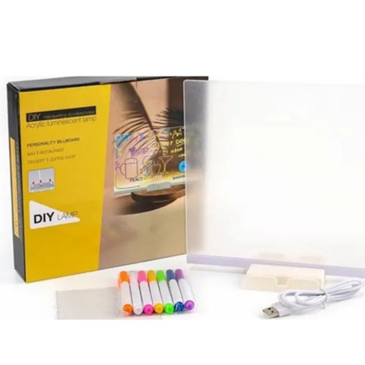 GENERICO - PIZARRA ACRILICA LED pizarra magica