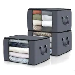 BELIDASHOP - 3 Bolsas Organizadoras De Almacenamiento Para Ropa 60l