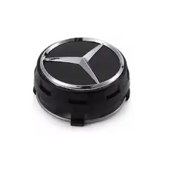 GENERICO - 1Tapa Centro Cubo de Llanta para Mercedes Amg 75mm Negro