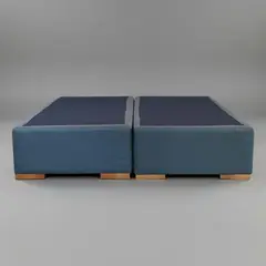 BLOCCARE - Base Dividida King Box 30 cm / Patas De Madera 4.5 cm - Largo 200 cm - Con Refuerzo