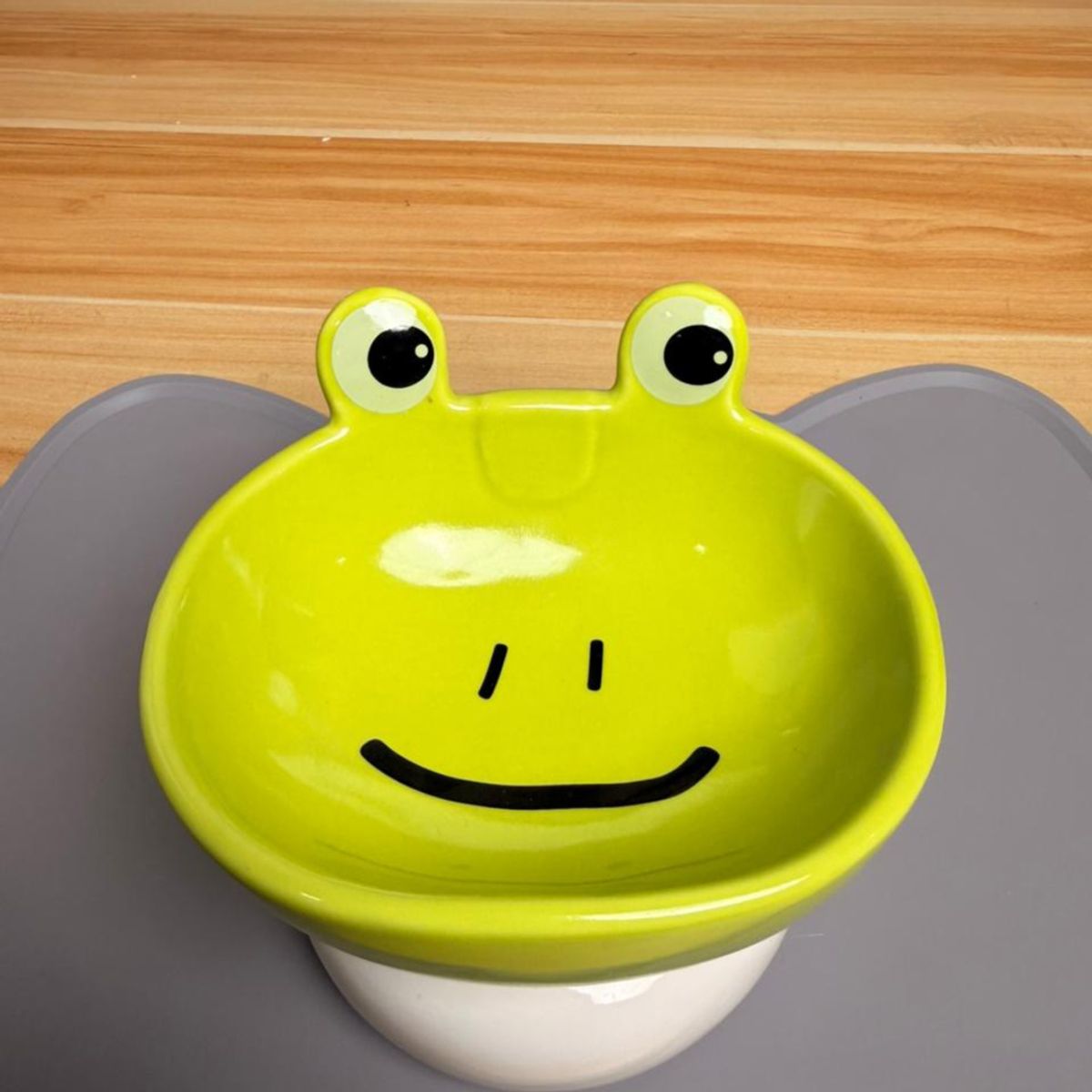 SUKEA - Plato Comida Mascotas Gato Perro Pequeño Antiestrés Colores Verde Lima