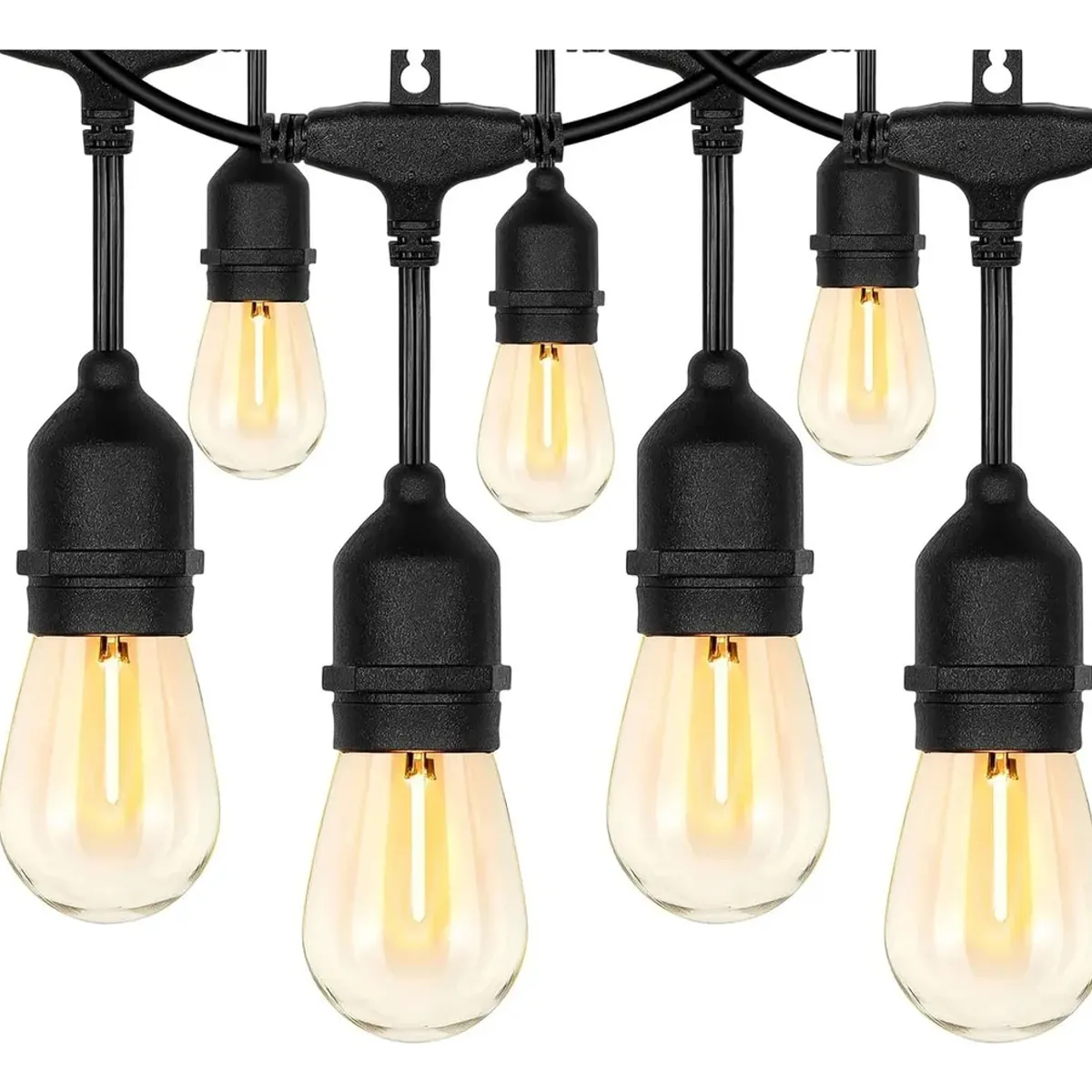 GENERICO - Guirnalda Terraza Patio Ampolletas Incluidas 10M + 10 Ampolleta