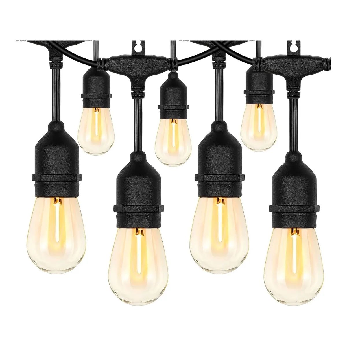 GENERICO - Guirnalda Terraza Patio Ampolletas Incluidas 10M + 10 Ampolleta