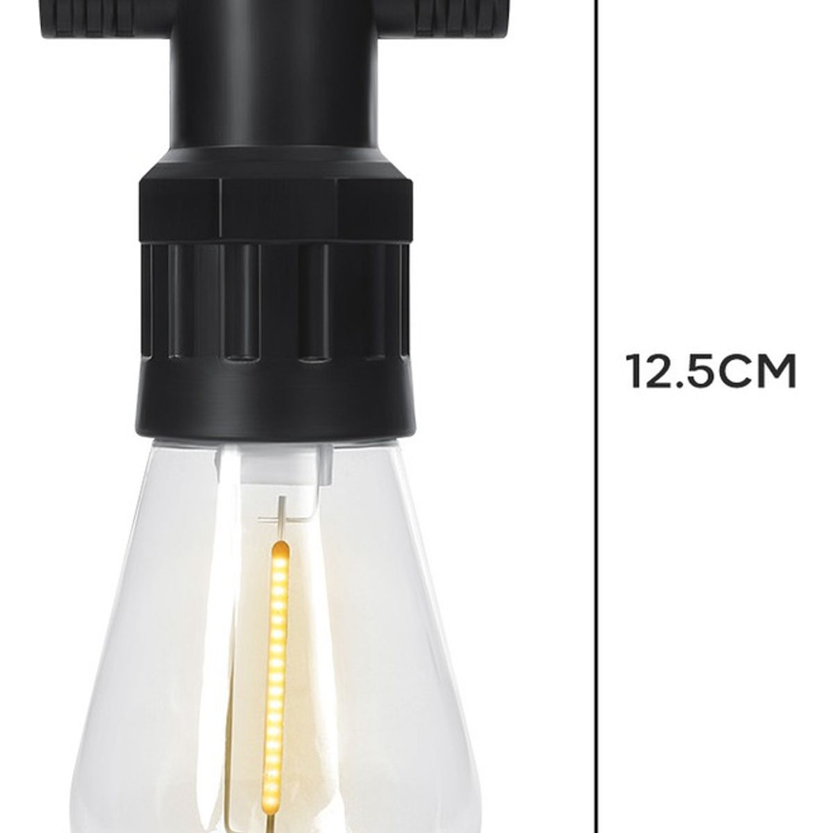 GENERICO - Guirnalda Terraza Patio Ampolletas Incluidas 10M + 10 Ampolleta