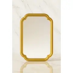 GENERICO - Espejo Decorativo con Marco Dorado Moderno