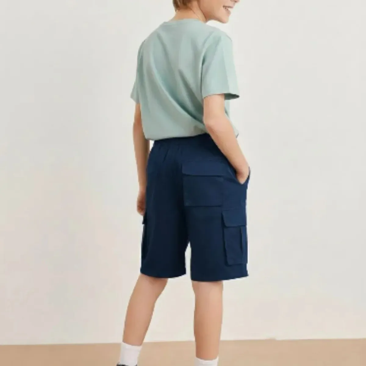 LOOK SHOP - Pantalones Cortos Niño Y Juvenil Short Bermuda Cargo K35