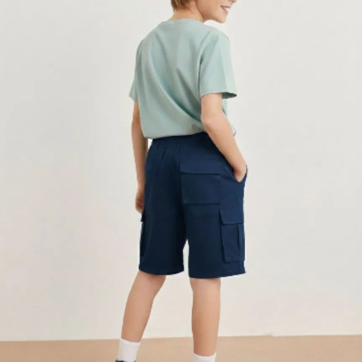 LOOK SHOP - Pantalones Cortos Niño Y Juvenil Short Bermuda Cargo K35