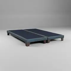 BLOCCARE - Base Dividida King Box 8 cm / Patas De Madera 11 cm