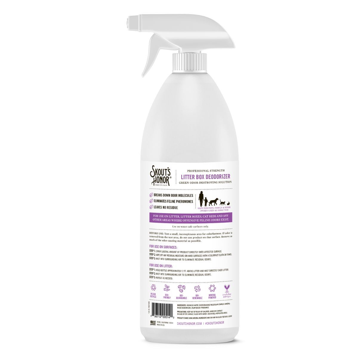 GENERICO - Skouts Honor Desodorizante para Areneros de Gatos 1035ml