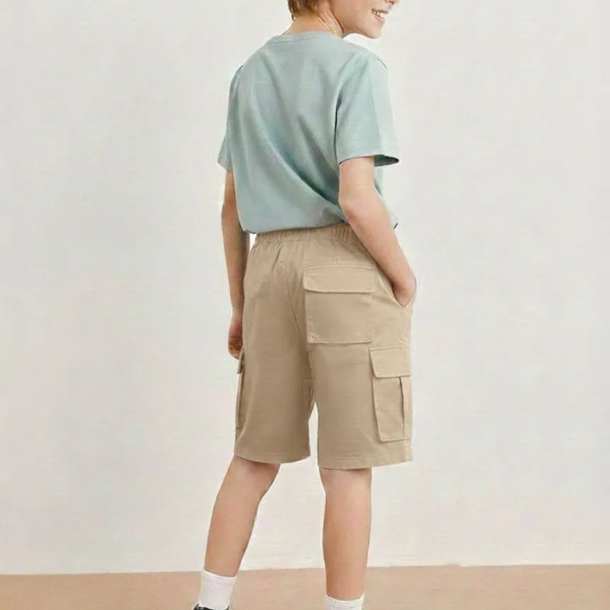LOOK SHOP - Pantalones Cortos Niño Y Juvenil Short Bermuda Cargo K35