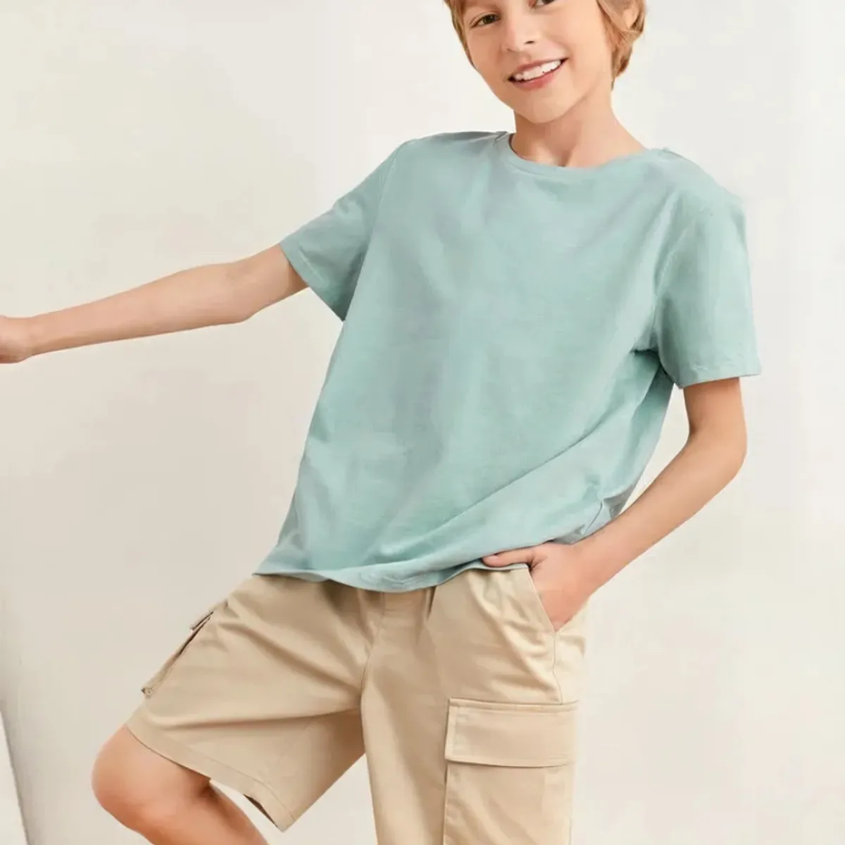 LOOK SHOP - Pantalones Cortos Niño Y Juvenil Short Bermuda Cargo K35