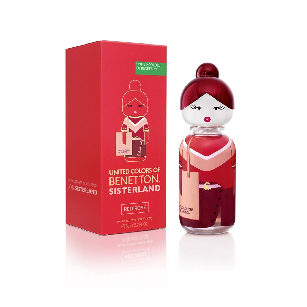 BENETTON - UNITED COLORS OF BENETTON SISTERLAND RED ROSE EDT MUJER 80 ML