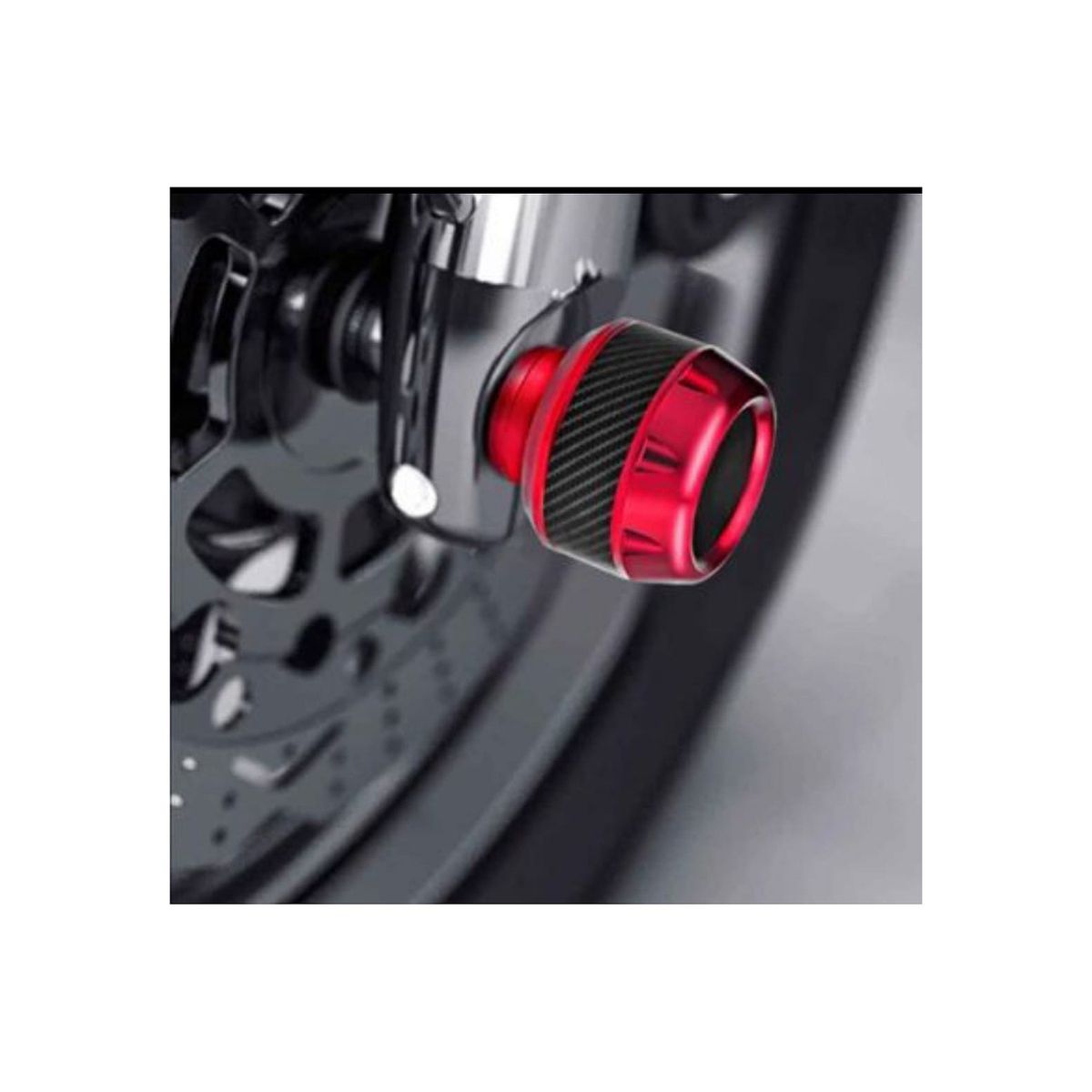 GENERICO - Topes de caída para motos rojos