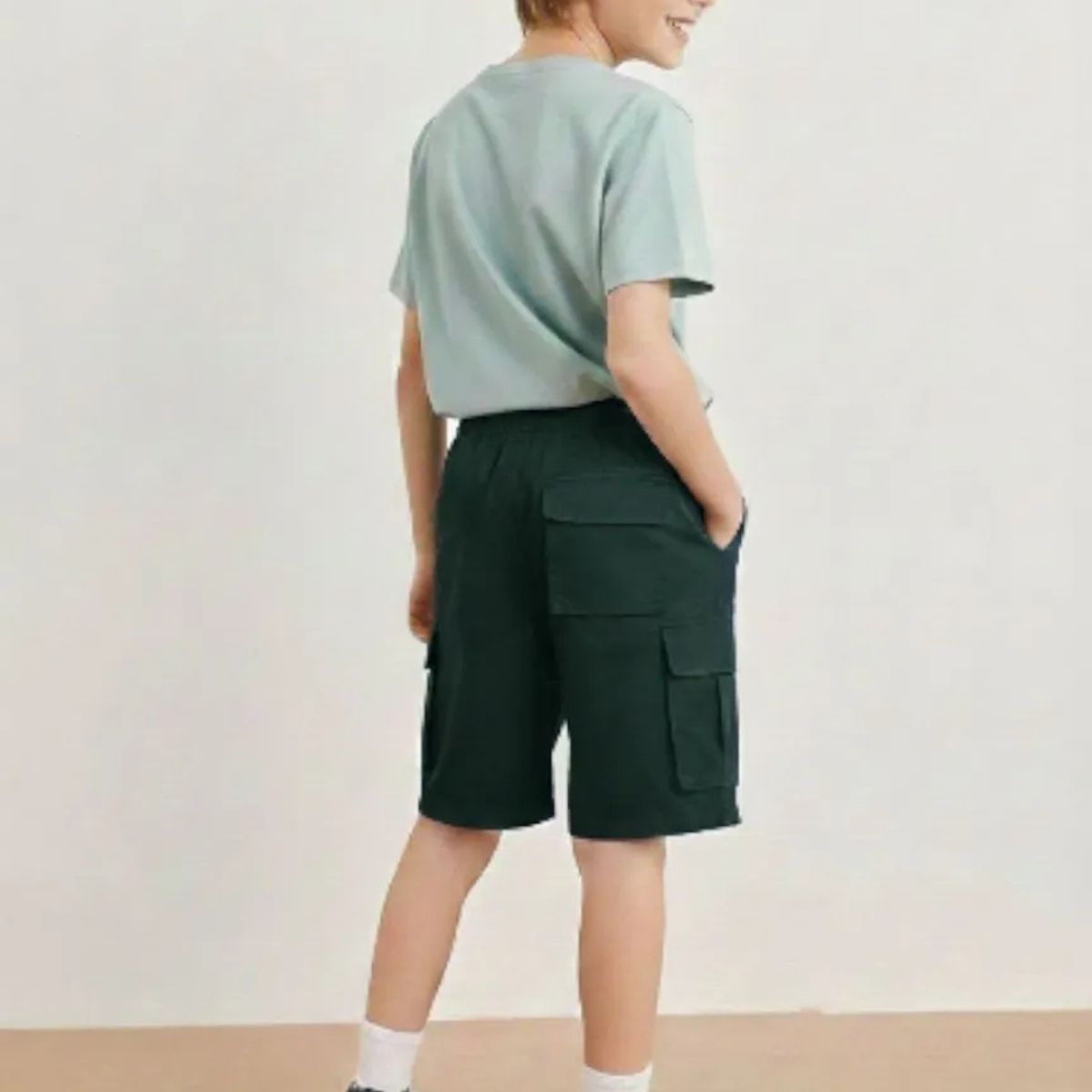 LOOK SHOP - Pantalones Cortos Niño Y Juvenil Short Bermuda Cargo K35