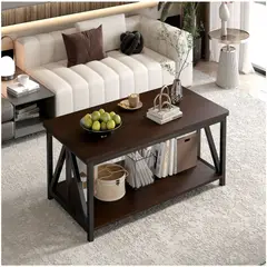 HOMER DESIGN - Mesa De Centro Minimalista Con Cubierta De Melamina 15 Mm