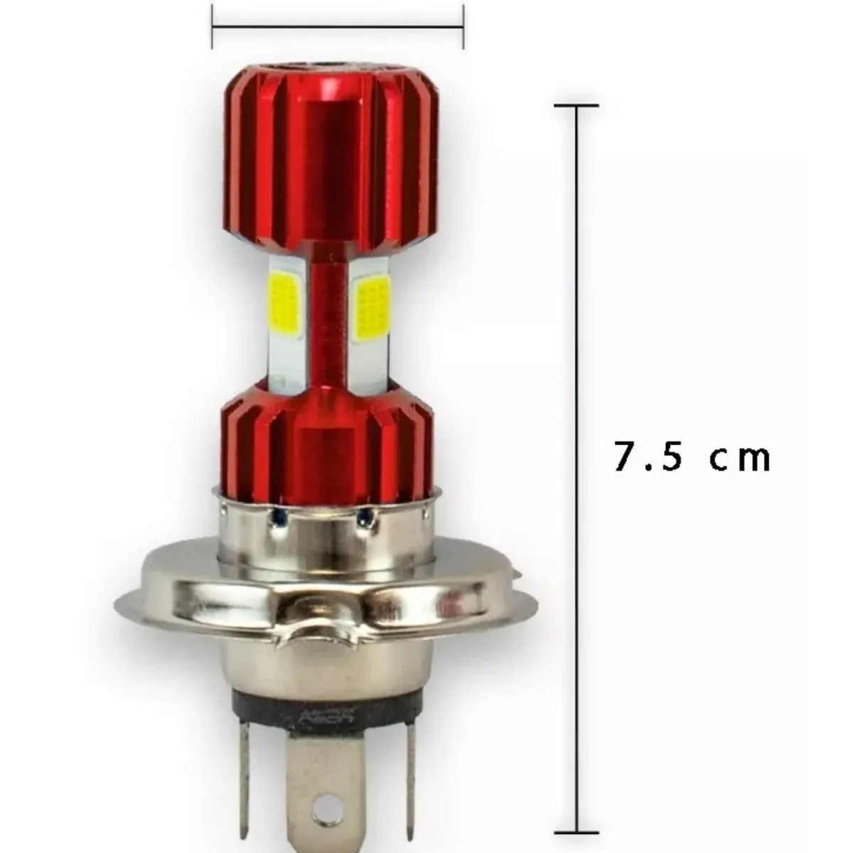 GENERICO - Ampolleta LED H4 12V 18W para motos scooters