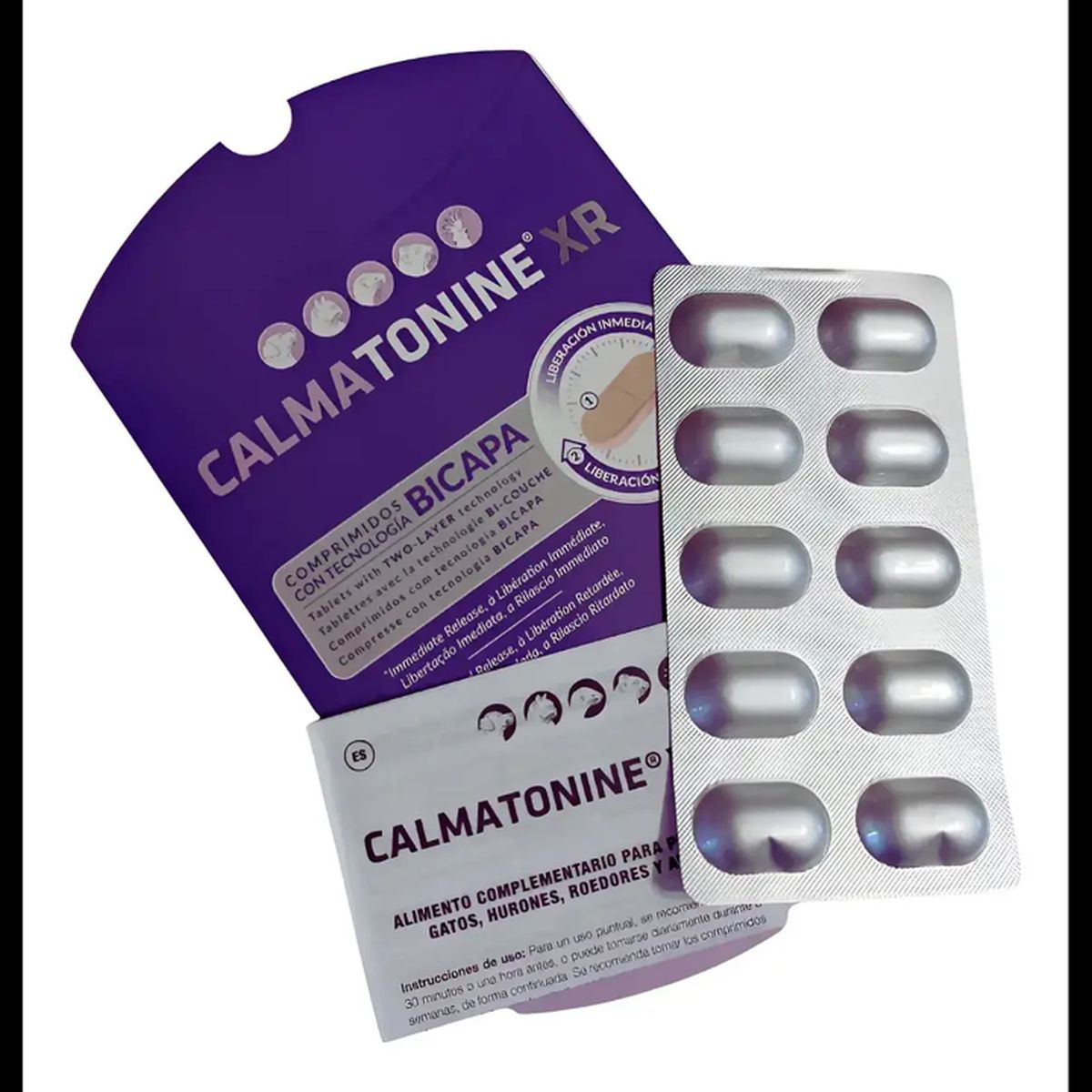 GENERICO - Calmatonine Xr Suplemento Para Mascotas Perro Gato 10c