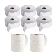 GENERICO - Papel Higiénico X6 Rollos + Toalla De Papel X2 Rollos Pack