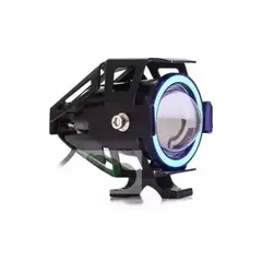 GENERICO - Neblineros led ojo de angel azul para motos scooter Autos
