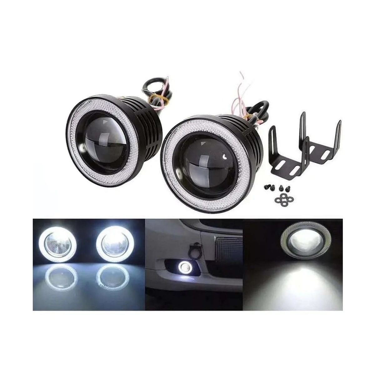 GENERICO - Neblineros ojos de angel blancos 76mm