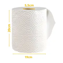 GENERICO - Toalla De Papel Industrial Jumbo Alba Hogar 250 m Pack X4